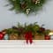 27" Christmas Bells Cypress & Pinecone Centerpiece in Wood Planter